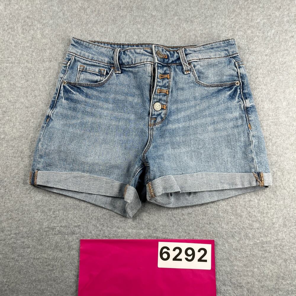 Old Navy Jean Shorts Womens Size 2 Blue High Rise Button Fly